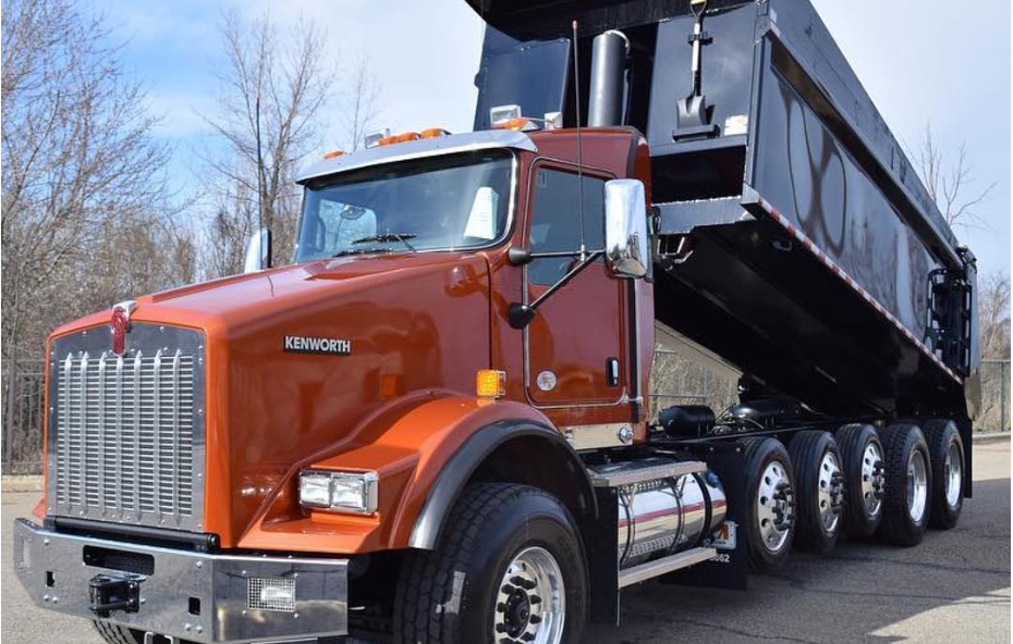 Commercial dump truck insured by TruxSurance