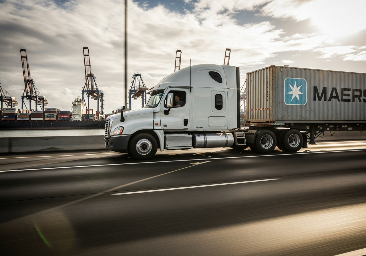 Owner operator intermodal truck