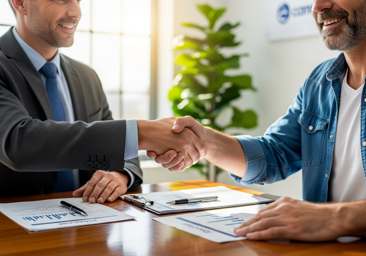 Insurance specialist working with a carrier