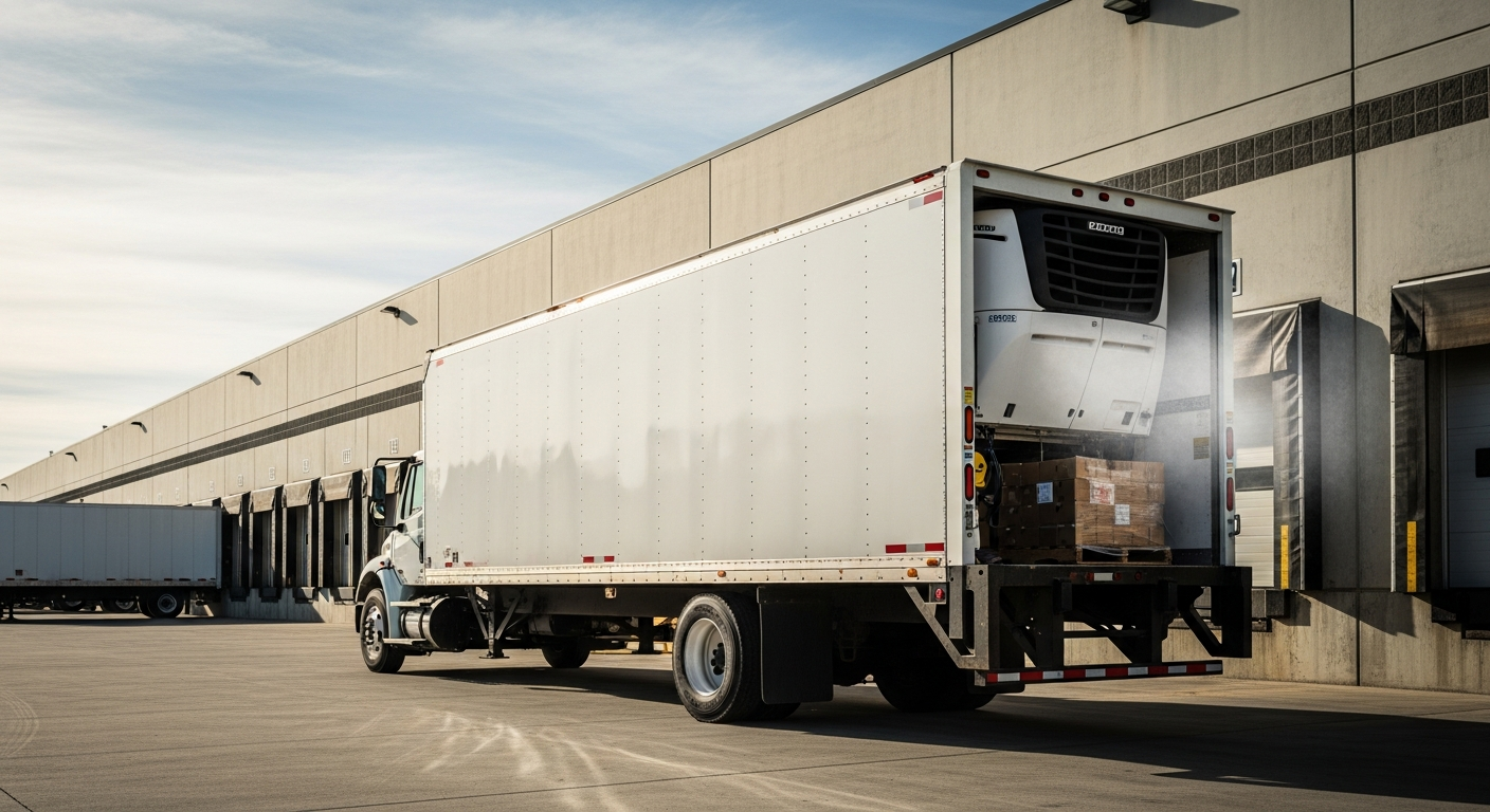 Refrigerated reefer truck